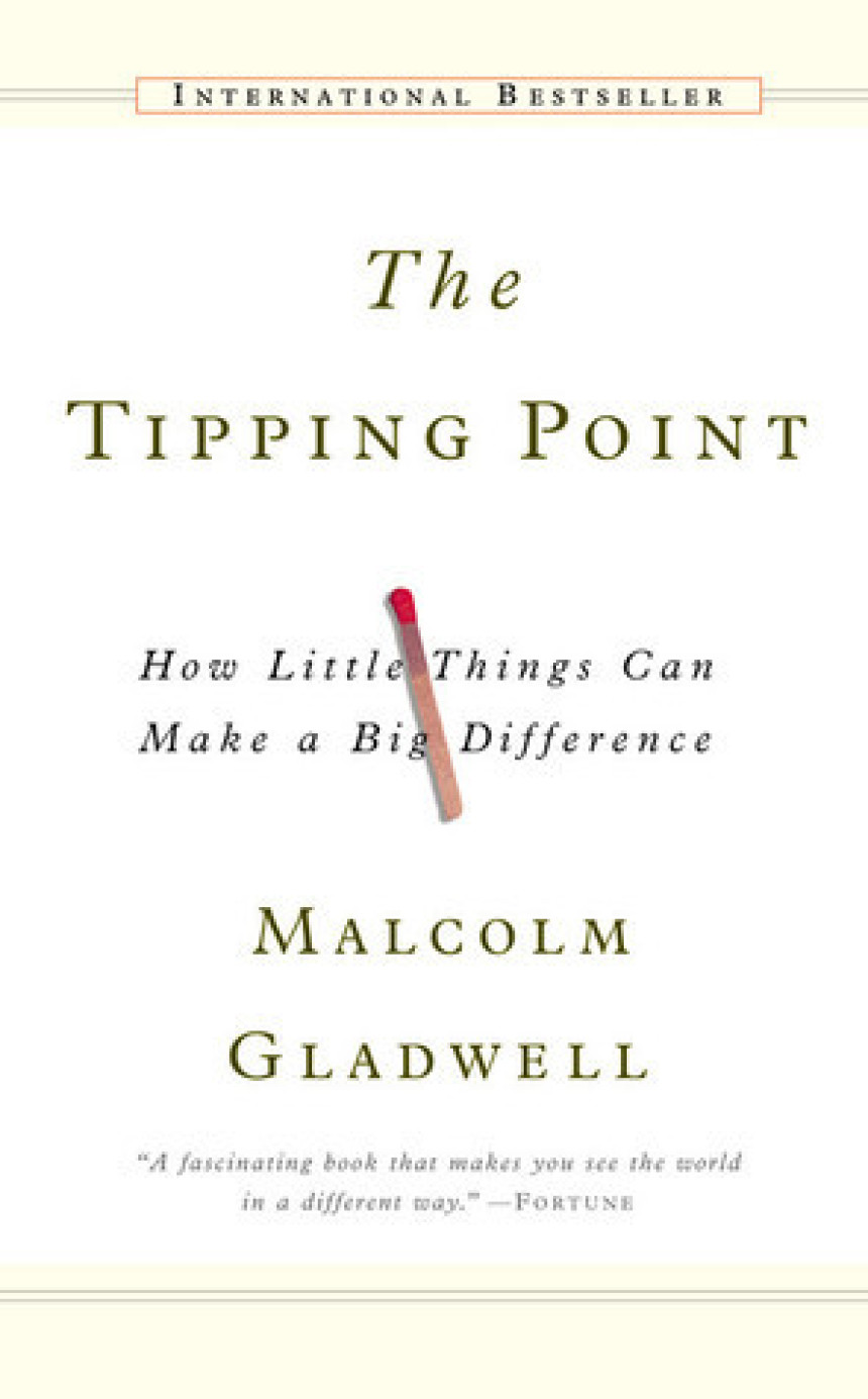 Free Download The Tipping Point : How Little Things Can Make a Big Difference by Malcolm Gladwell