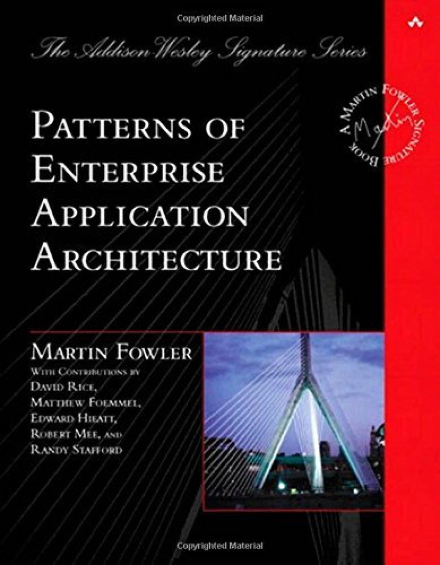 Free Download Martin Fowler Signature Book Patterns of Enterprise Application Architecture by Martin Fowler