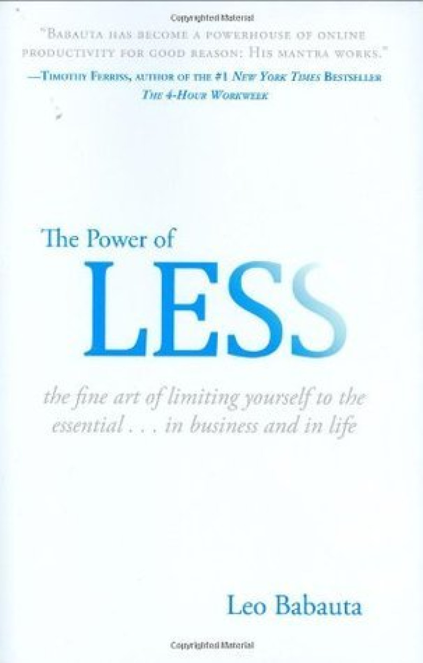 Free Download The Power Of Less: The Fine Art of Limiting Yourself to the Essential by Leo Babauta