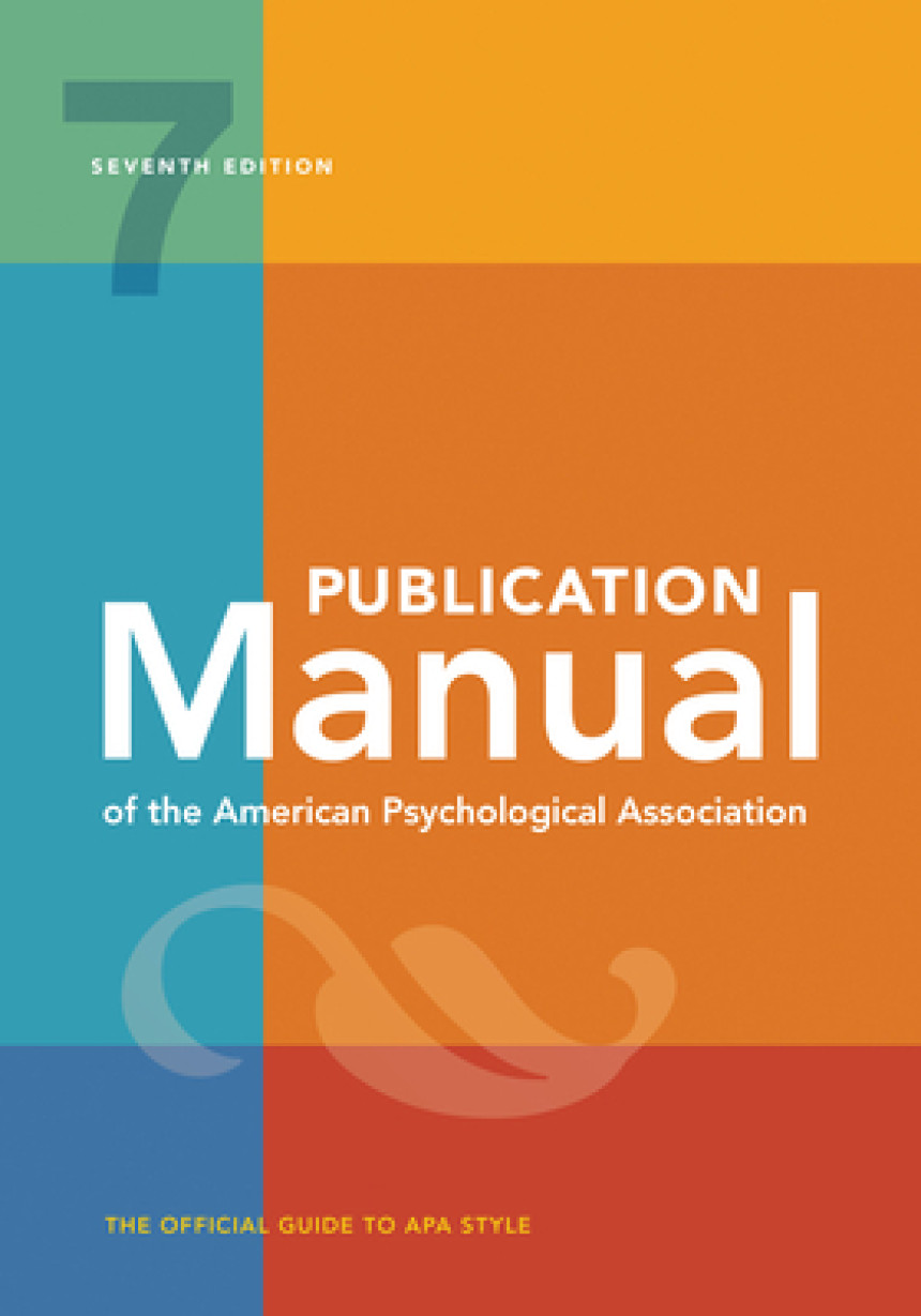 Free Download Publication Manual of the American Psychological Association by American Psychological Association