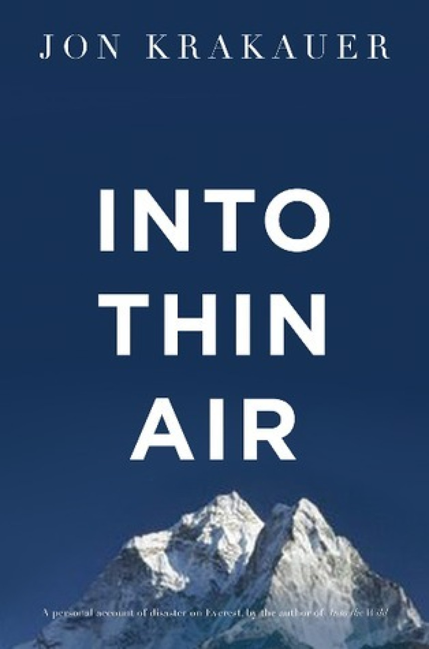 Free Download Into Thin Air: A Personal Account of the Everest Disaster by Jon Krakauer