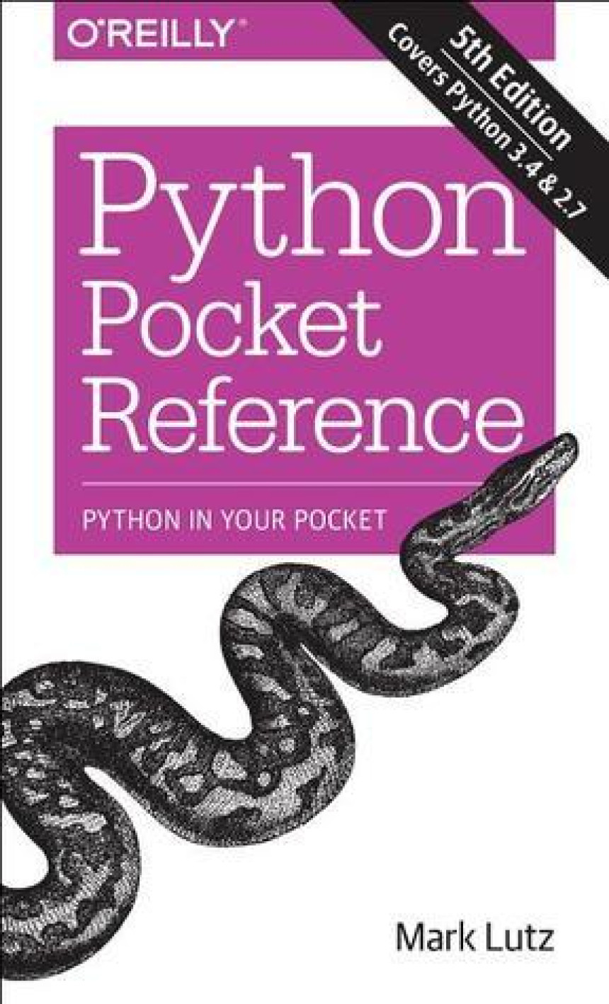 Free Download Python Pocket Reference: Python in Your Pocket by Mark Lutz