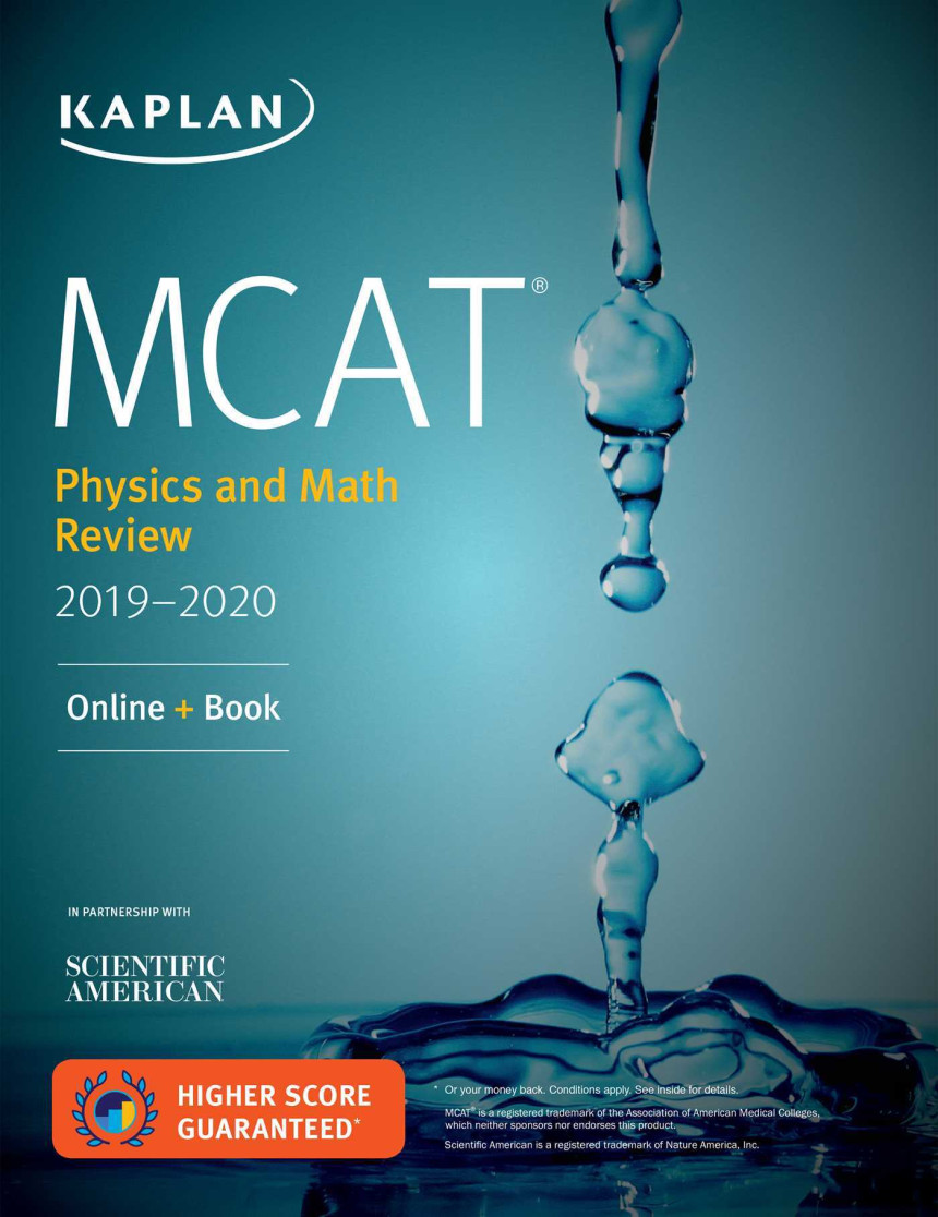 Free Download MCAT Physics and Math Review 2019-2020: Online + Book by Kaplan Test Prep