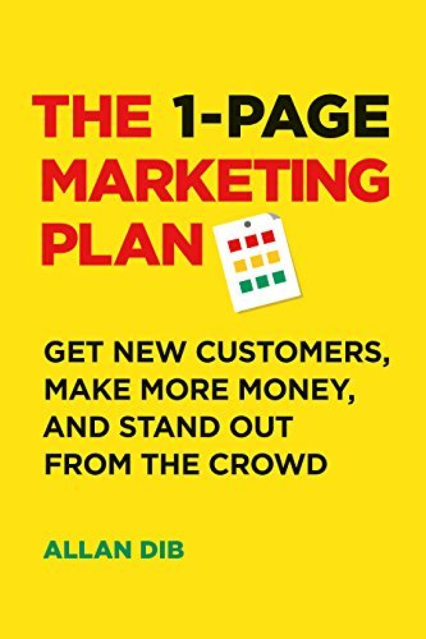 Free Download 1-Page Marketing Plan by Allan Dib